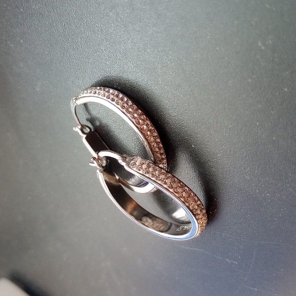 Sparkling hoop earrings *$10 or FREE with any $20 purchase*